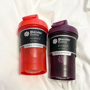 Blender Bottle Classic Shaker Set - Red and Purple